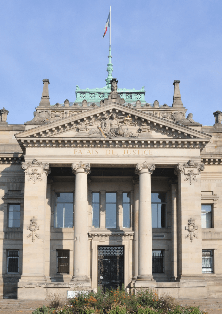 Devanture du Palais de Justice de Strasbourg